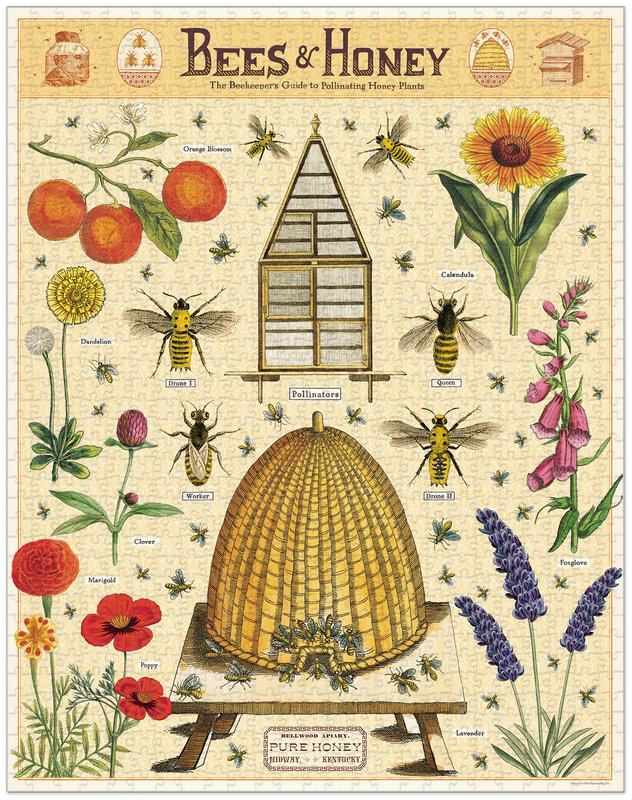 CAVALLINI & Co. Puzzle 1000 pieces 55x70cm Bees & Honey