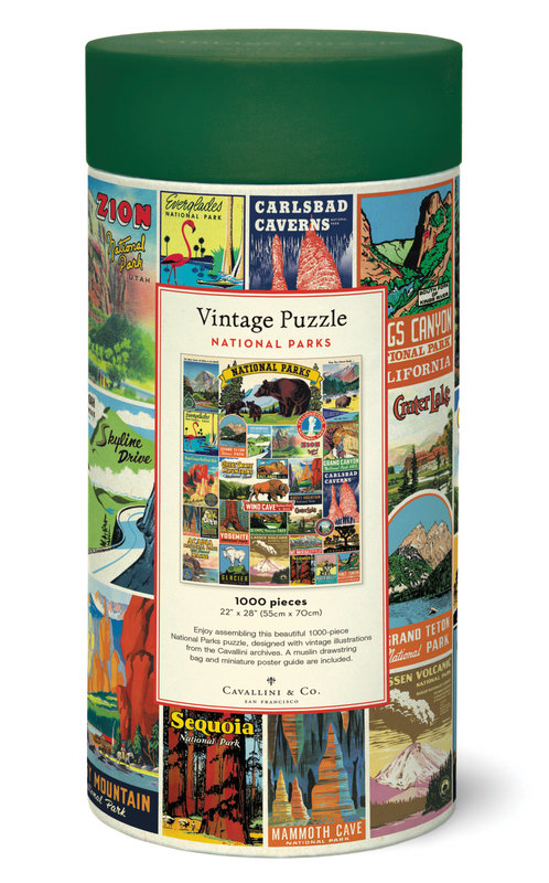 CAVALLINI & Co. Puzzle 1000 Pièces Parcs Nationaux Usa 55x70cm