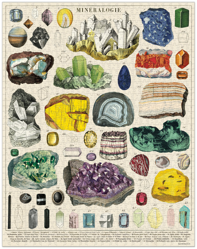 CAVALLINI & Co. Puzzle 1000 pieces 55x70cm Minerals