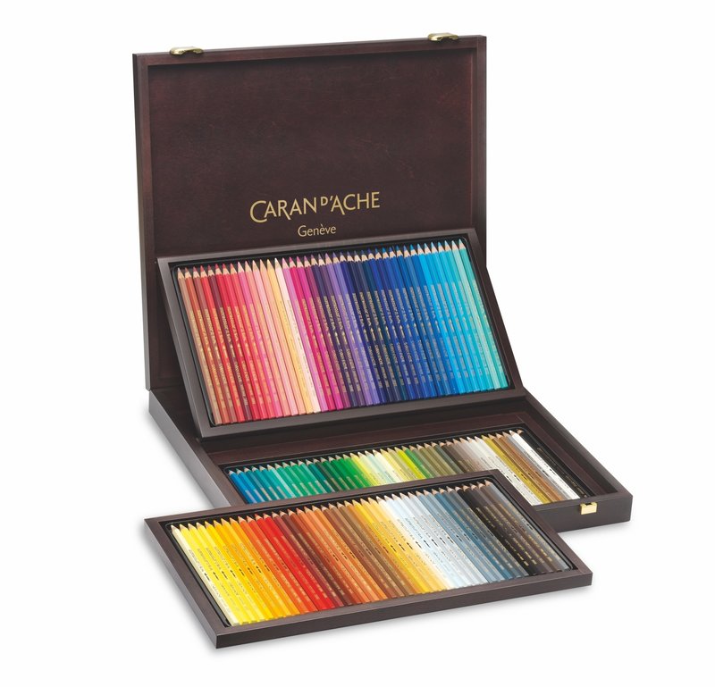 CARAN D'ACHE SUPRACOLOR® Soft Aquarelle Coffret Bois de 120 crayons de couleurs