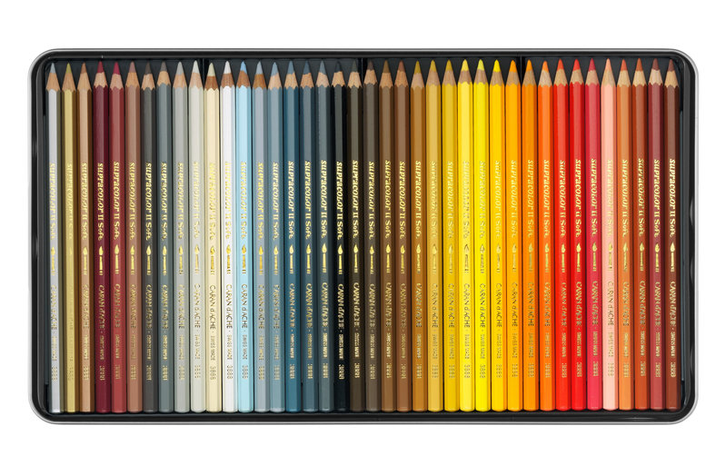 Caran d'Ache Crayons de couleur Prismalo 80 pièces