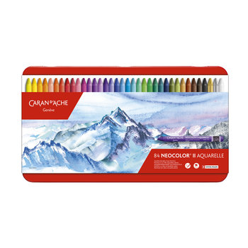 CARAN D'ACHE NEOCOLOR® II Pastels Metal box of 84 assorted colors
