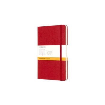 MOLESKINE Classic Notebook, Ruled, Large Size, Scarlet, Hard Cover