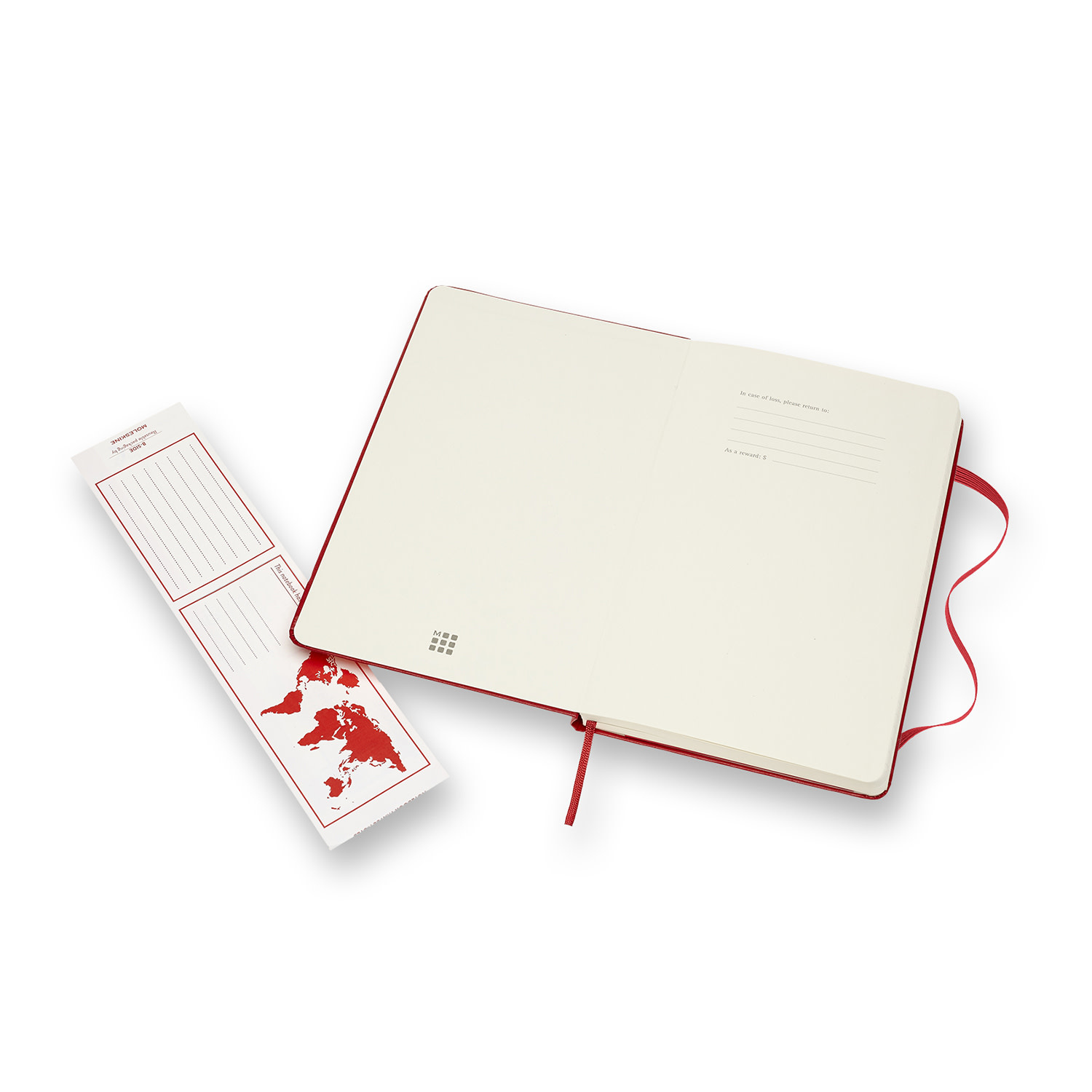 MOLESKINE Carnet Classique, Ligné, Grand Format, Rouge Écarlat, Couverture Rigide