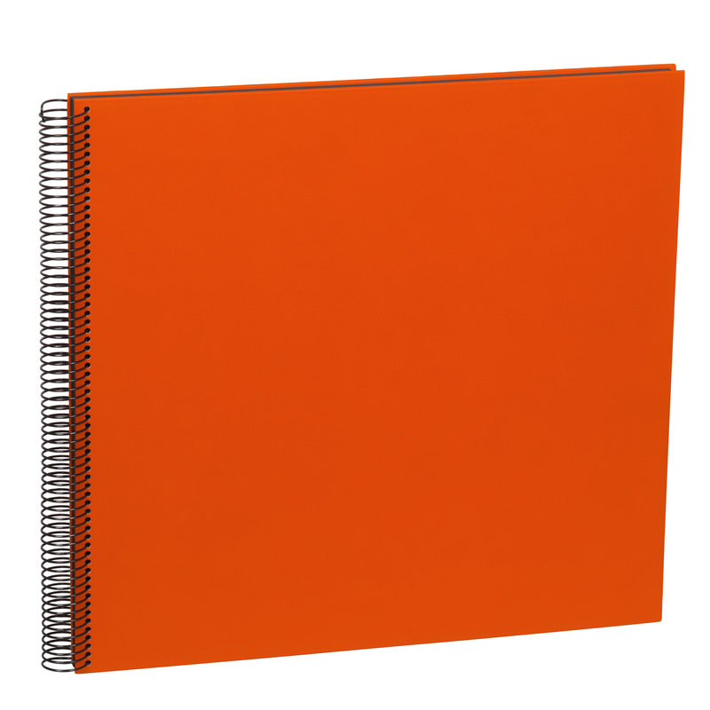 SEMIKOLON Spiral Economy Large Photo Album - Orange - Black Pages