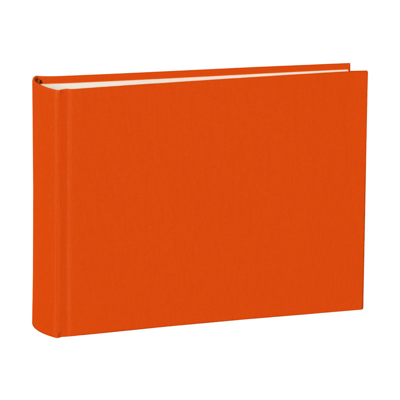 SEMIKOLON Album photos Classic Small Orange pages crème 16 x 21,6 cm