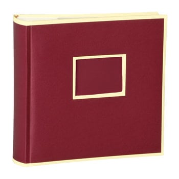 SEMIKOLON Album photos 200 Pochettes Bordeaux pages crème 23x22,3cm