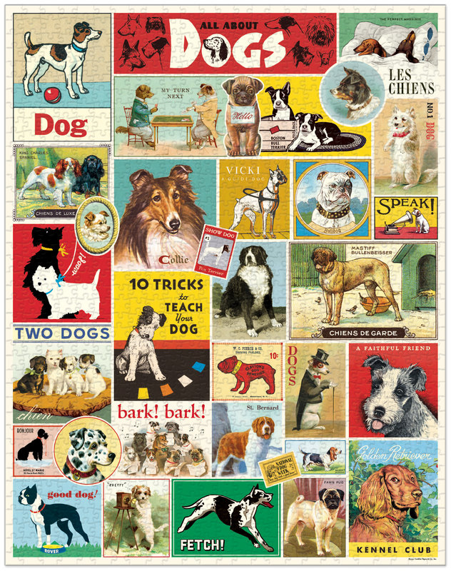 CAVALLINI & Co. Puzzle 1000 pieces 55x70cm Dogs