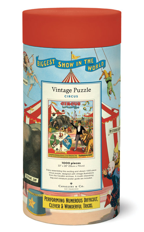 CAVALLINI & Co. Puzzle 1000 Pièces Circus 55 X 70 Cm