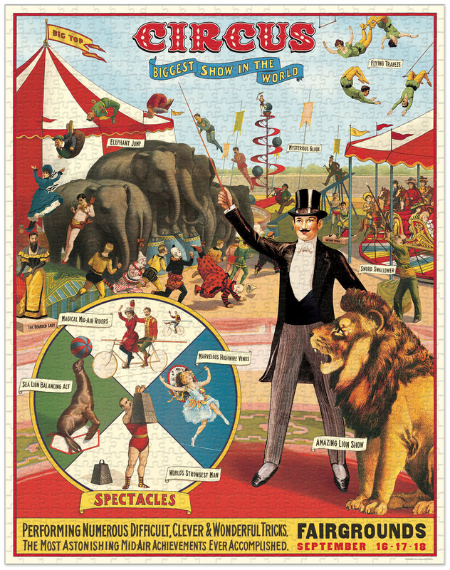 CAVALLINI & Co. Puzzle 1000 pieces 55x70cm Circus