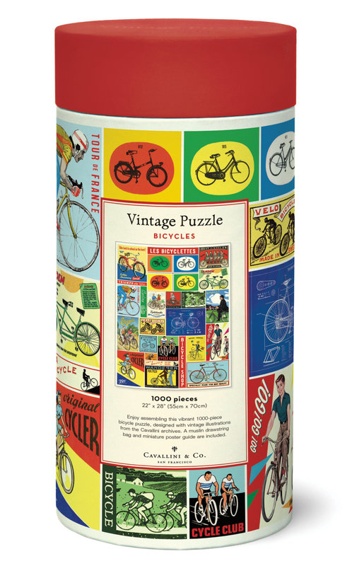 CAVALLINI & Co. Puzzle 1000 pieces 55x70cm Bicycles