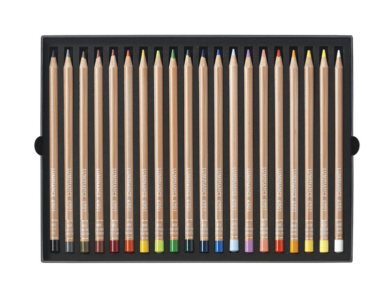 CARAN D'ACHE Luminance 6901® Boîte carton de 20 crayons de couleurs