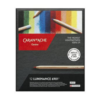 CARAN D'ACHE Luminance 6901® Carton of 12 colored pencils
