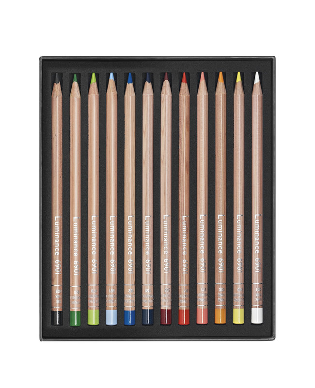 CARAN D'ACHE Luminance 6901® Boîte carton de 12 crayons de couleurs