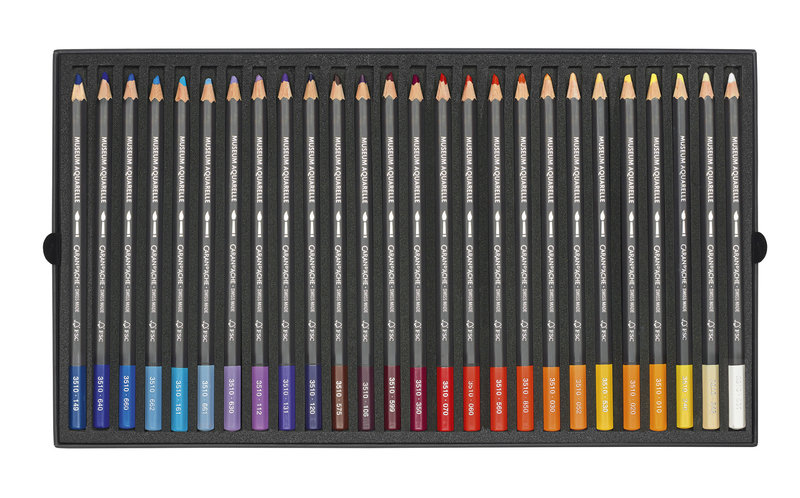 CARAN D'ACHE Museum Watercolor Box of 76 pencils + 2 blenders