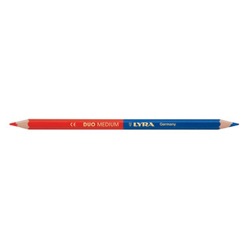 LYRA Lyra Duo  - Médium - Crayon De Couleurs Bleu / Rouge - Diam 3,8 Mm