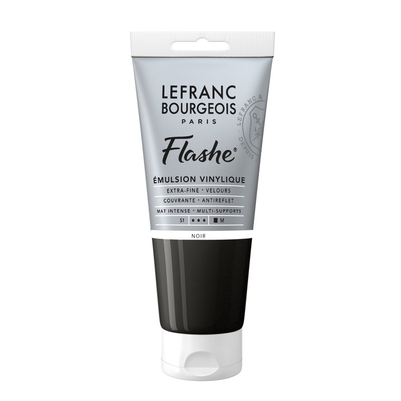 LEFRANC BOURGEOIS Flashe acrylique 80ml tube Noir