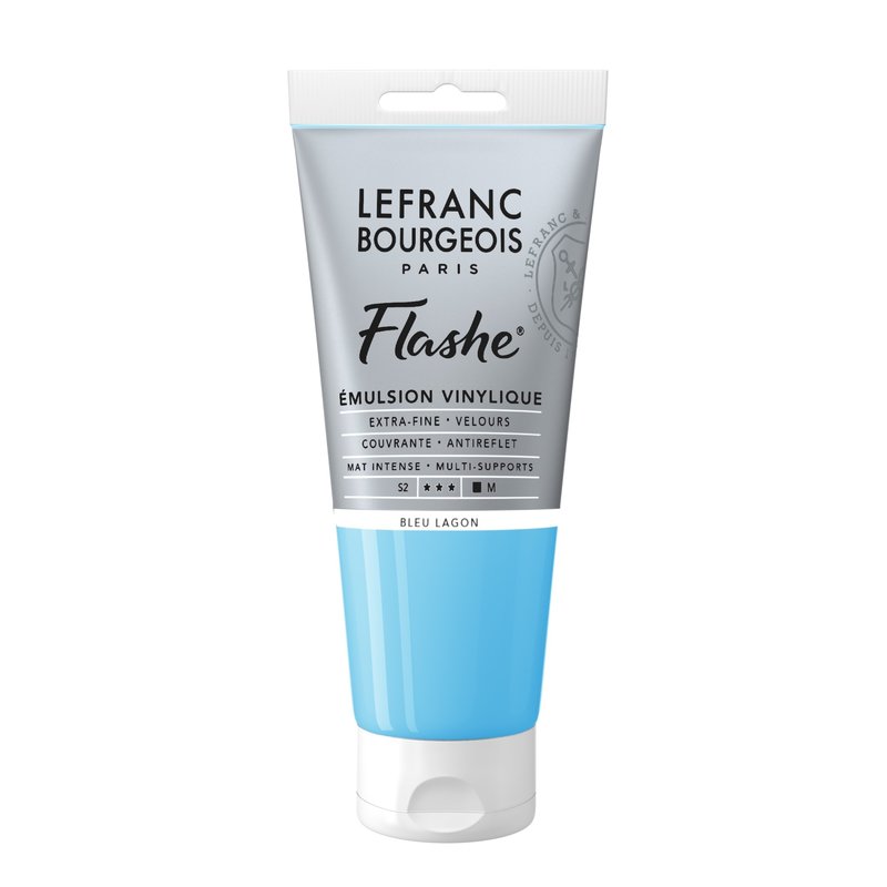 LEFRANC BOURGEOIS Flashe acrylique 80ml tube Bleu lagon