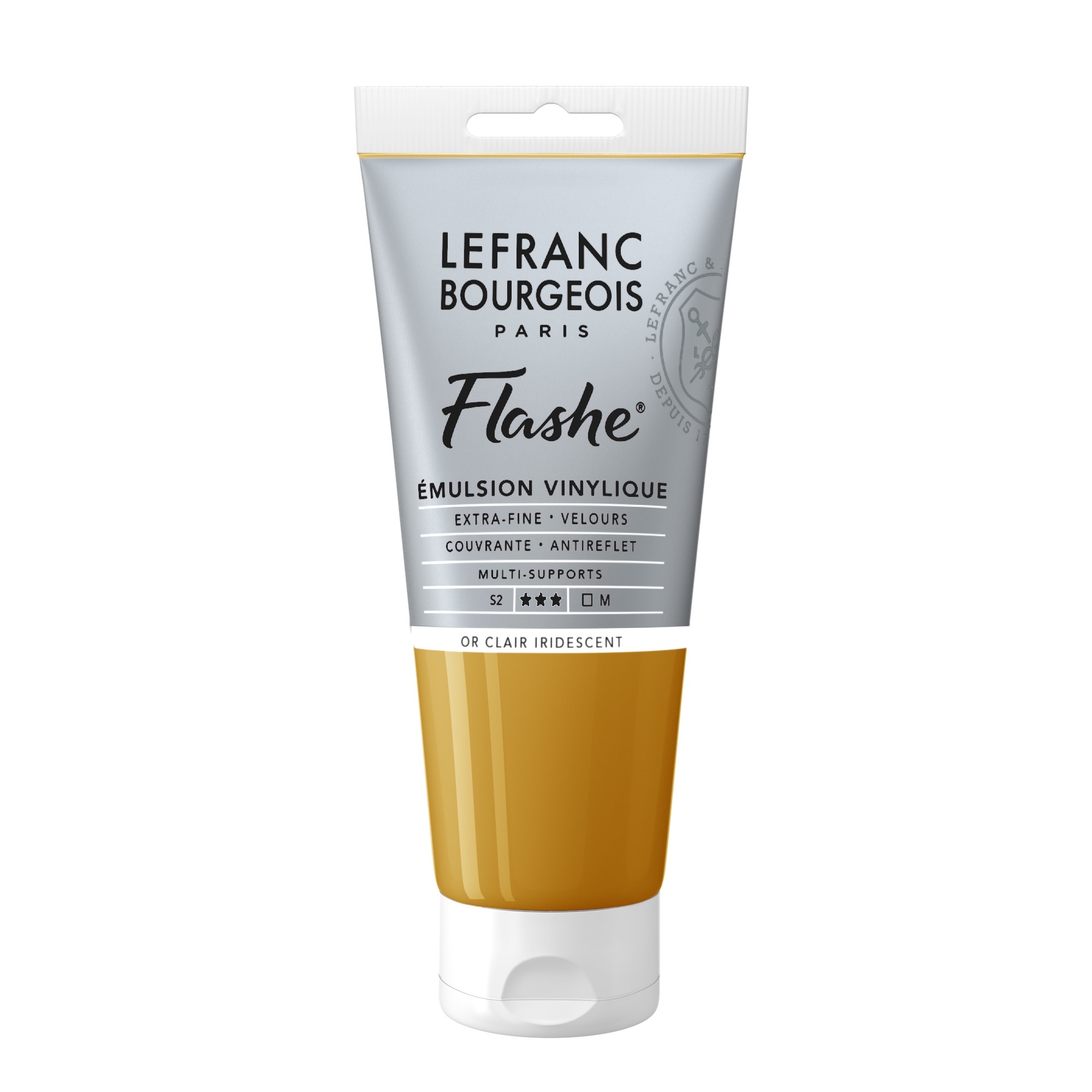 LEFRANC BOURGEOIS Flashe acrylique 80ml tube Or clair iridescent
