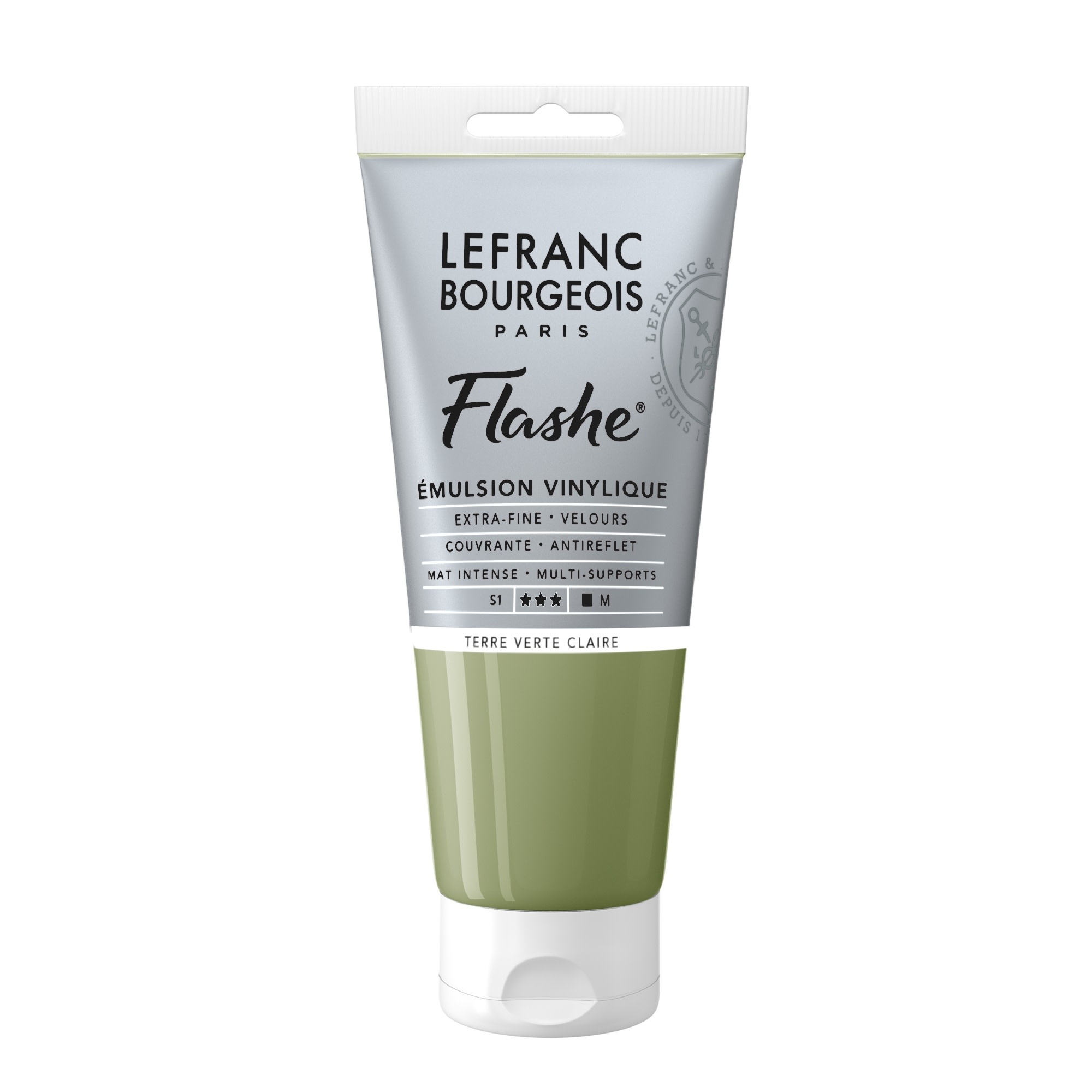 LEFRANC BOURGEOIS Flashe acrylique 80ml tube Terre verte claire