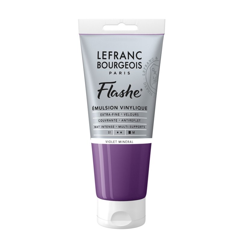 LEFRANC BOURGEOIS Flashe acrylique 80ml tube Violet minéral