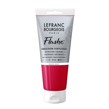 LEFRANC BOURGEOIS Flashe acrylique 80ml tube Rouge rubis