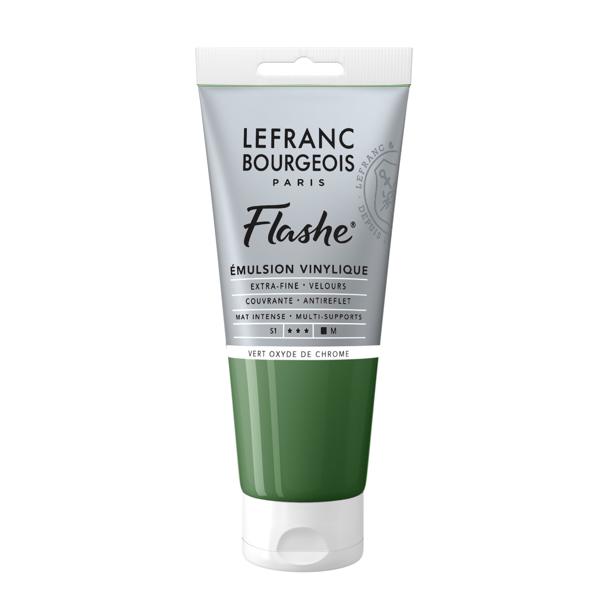LEFRANC BOURGEOIS Flashe acrylique 80ml tube Vert oxyde de chrome