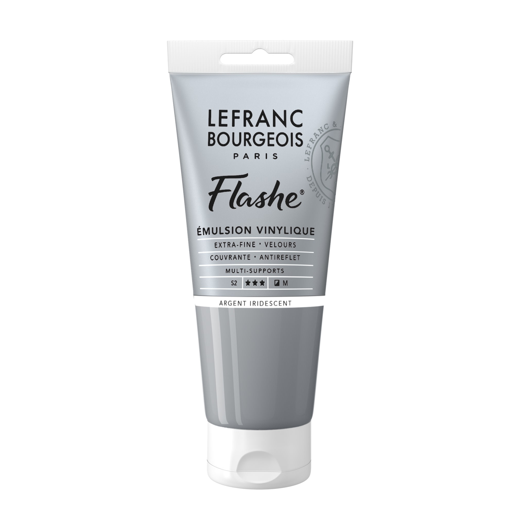 LEFRANC BOURGEOIS Flashe acrylique 80ml tube Argent iridescent