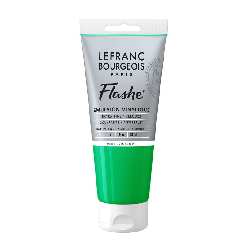 LEFRANC BOURGEOIS Flashe acrylique 80ml tube Vert printemps