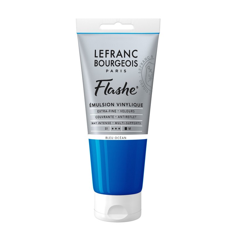 LEFRANC BOURGEOIS Flashe acrylique 80ml tube Bleu océan