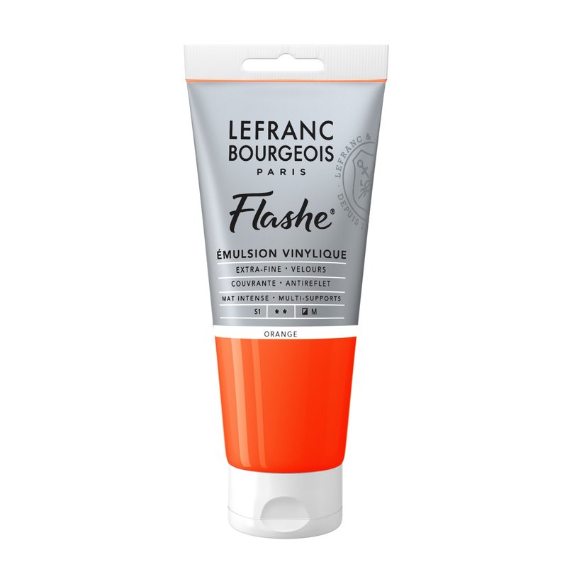 LEFRANC BOURGEOIS Flashe Acrylique 80Ml Tube Orange