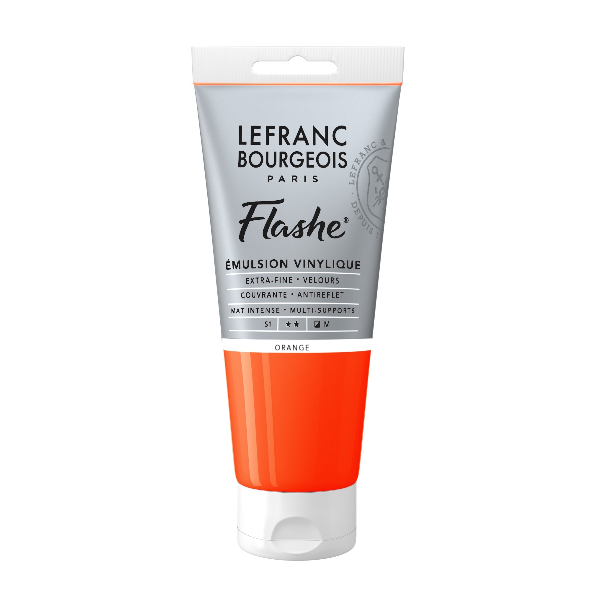 LEFRANC BOURGEOIS Flashe acrylique 80ml tube Orange