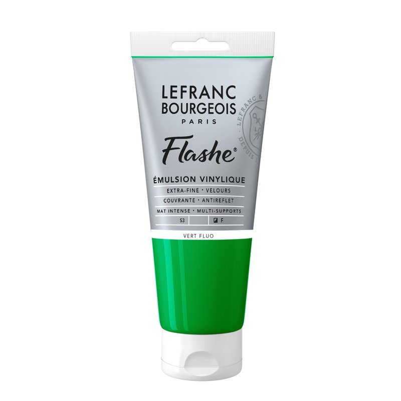 LEFRANC BOURGEOIS Flashe Acrylique 80Ml Tube Vert Fluo