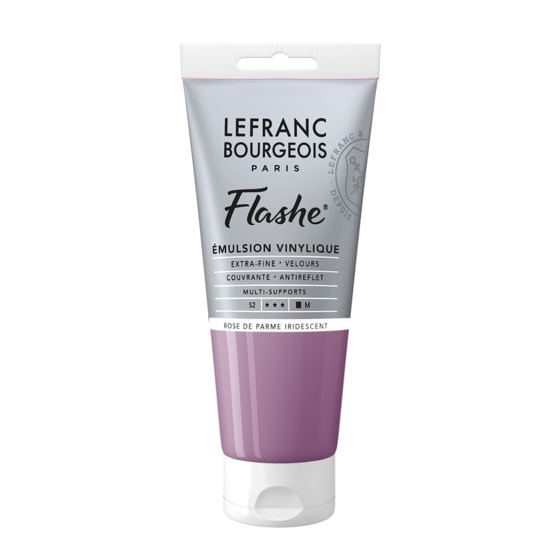 LEFRANC BOURGEOIS Flashe acrylique 80ml tube Rose de Parme iridescent