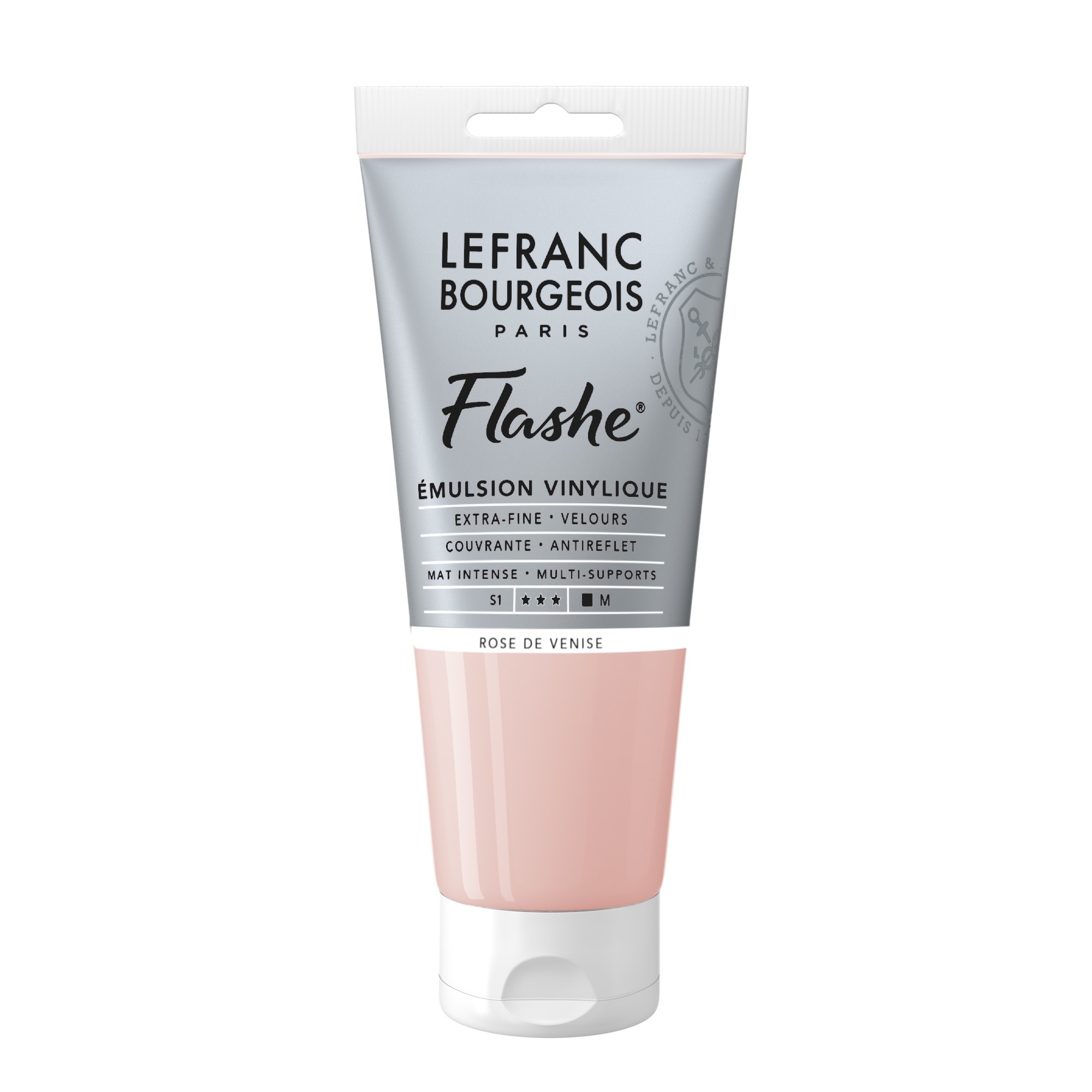 LEFRANC BOURGEOIS Flashe acrylique 80ml tube Rose Venise