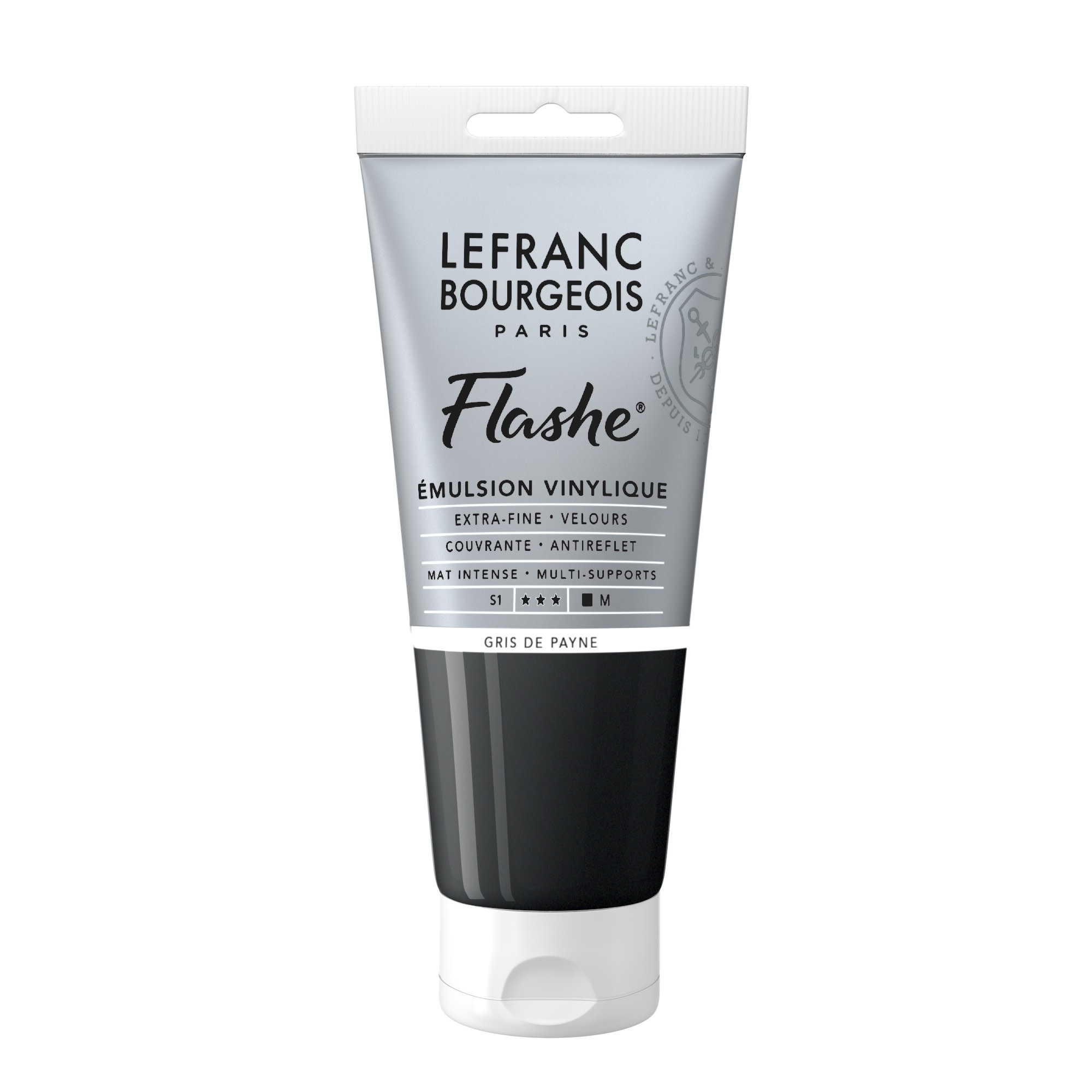LEFRANC BOURGEOIS Flashe acrylique 80ml tube Gris de Payne