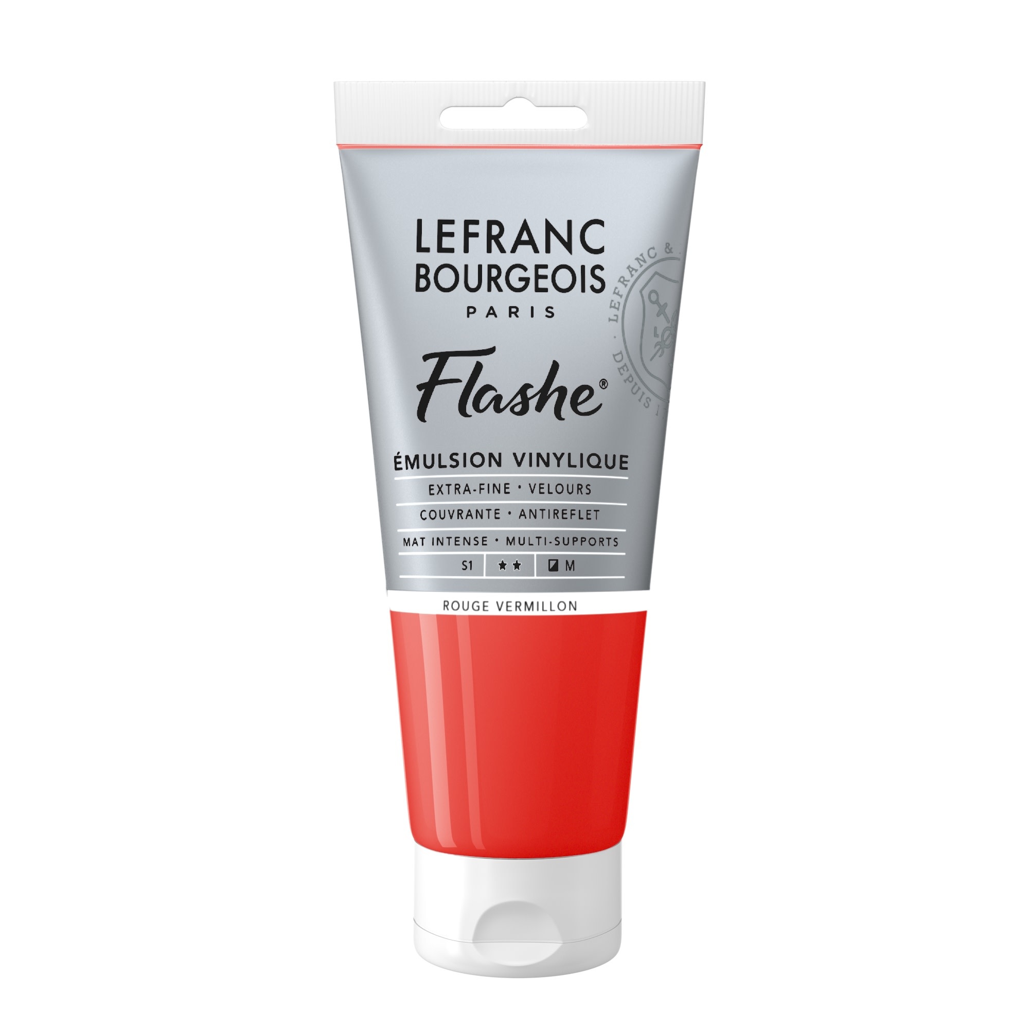 LEFRANC BOURGEOIS Flashe acrylique 80ml tube Rouge vermillon
