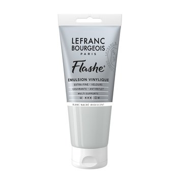 LEFRANC BOURGEOIS Flashe acrylique 80ml tube Blanc nacre iridescent