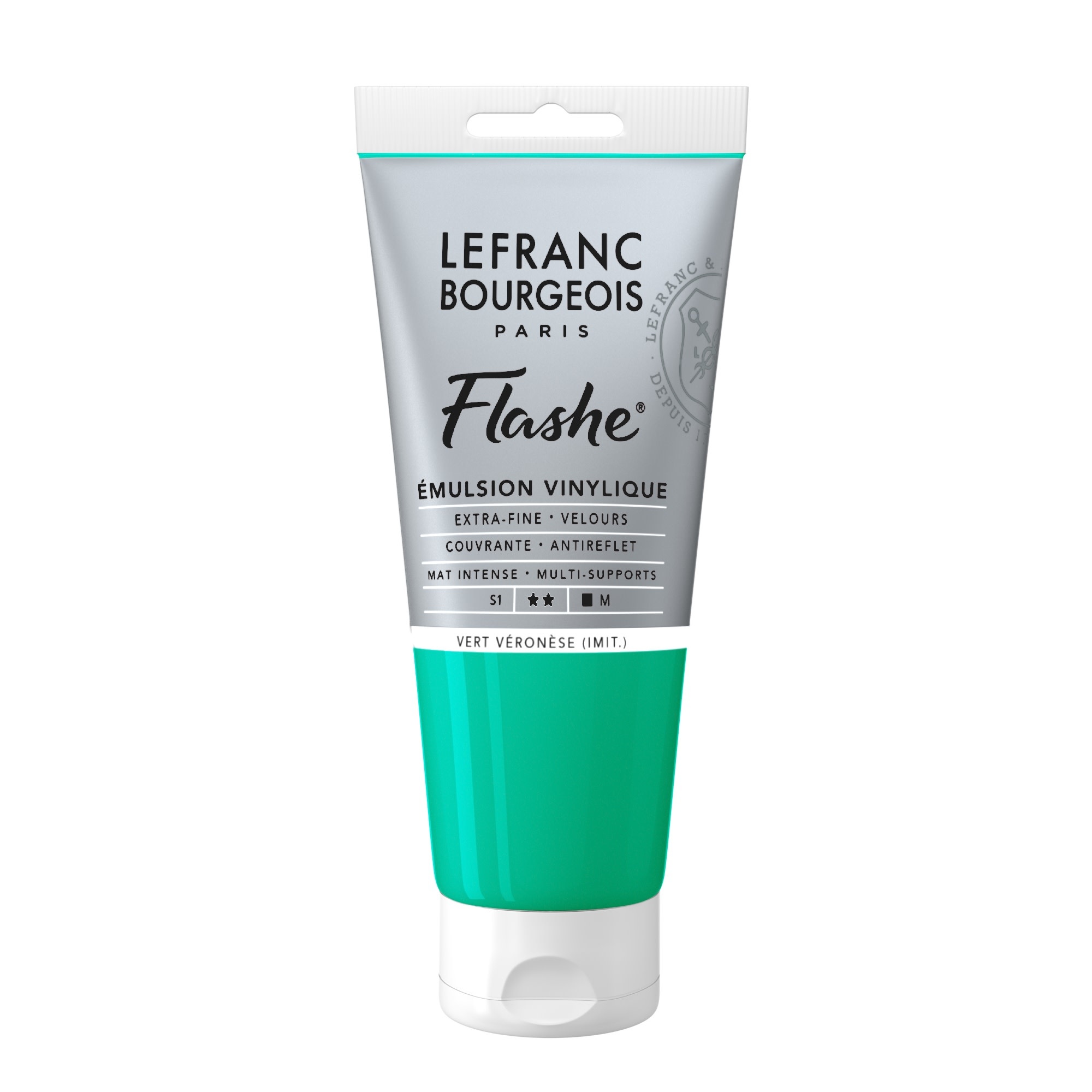 LEFRANC BOURGEOIS Flashe acrylique 80ml tube ton Vert Véronèse