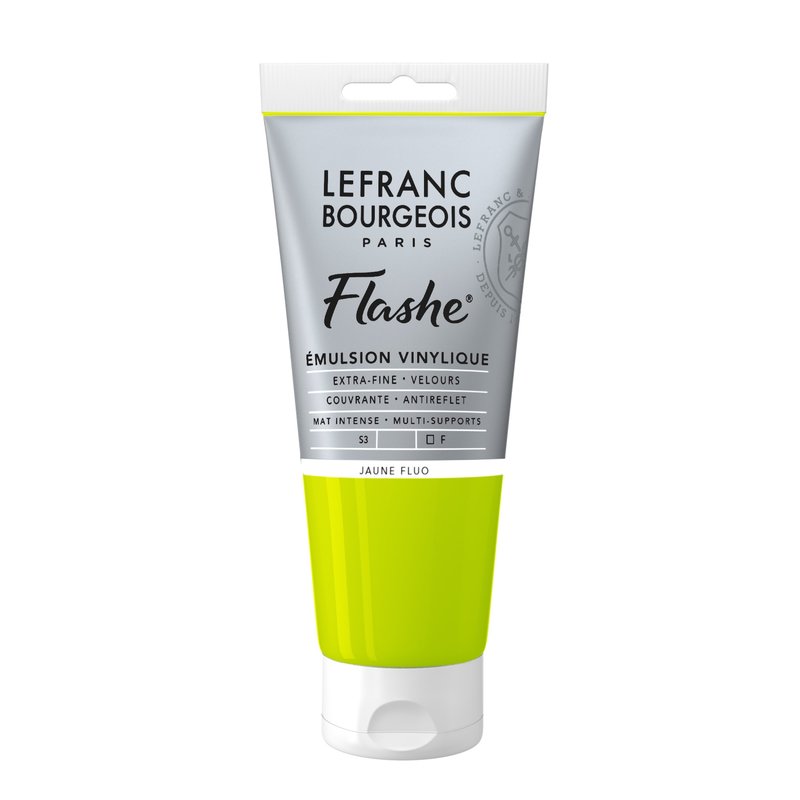 LEFRANC BOURGEOIS Flashe acrylique 80ml tube Jaune fluo