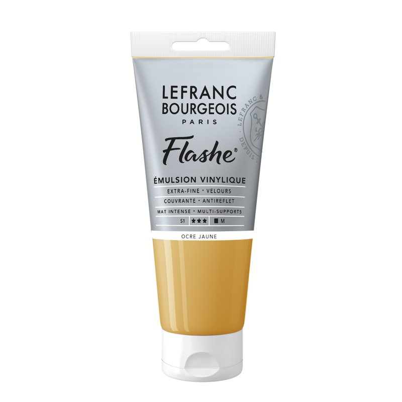 LEFRANC BOURGEOIS Flashe Acrylic 80Ml Yellow Ochre Tube