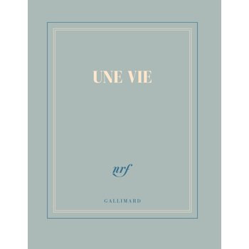 GALLIMARD Carnet Carre Bleu Gris Line "Une Vie