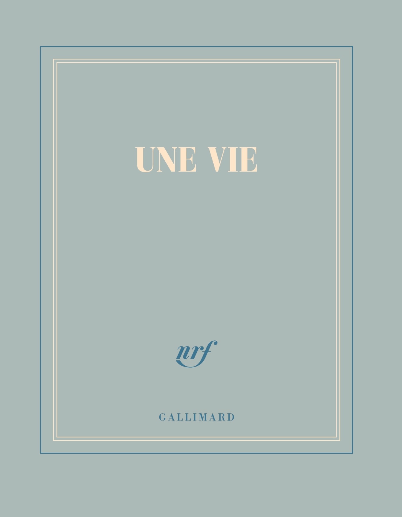 GALLIMARD Carnet carré couleur - Une vie
