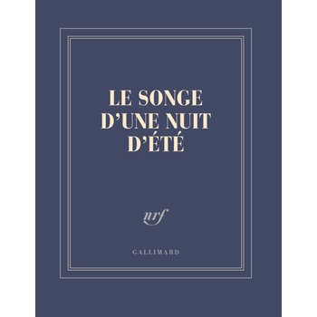 GALLIMARD Carnet Carré Ligné  Bleu Marine "Le Songe D'Une Nuit D'Eté"