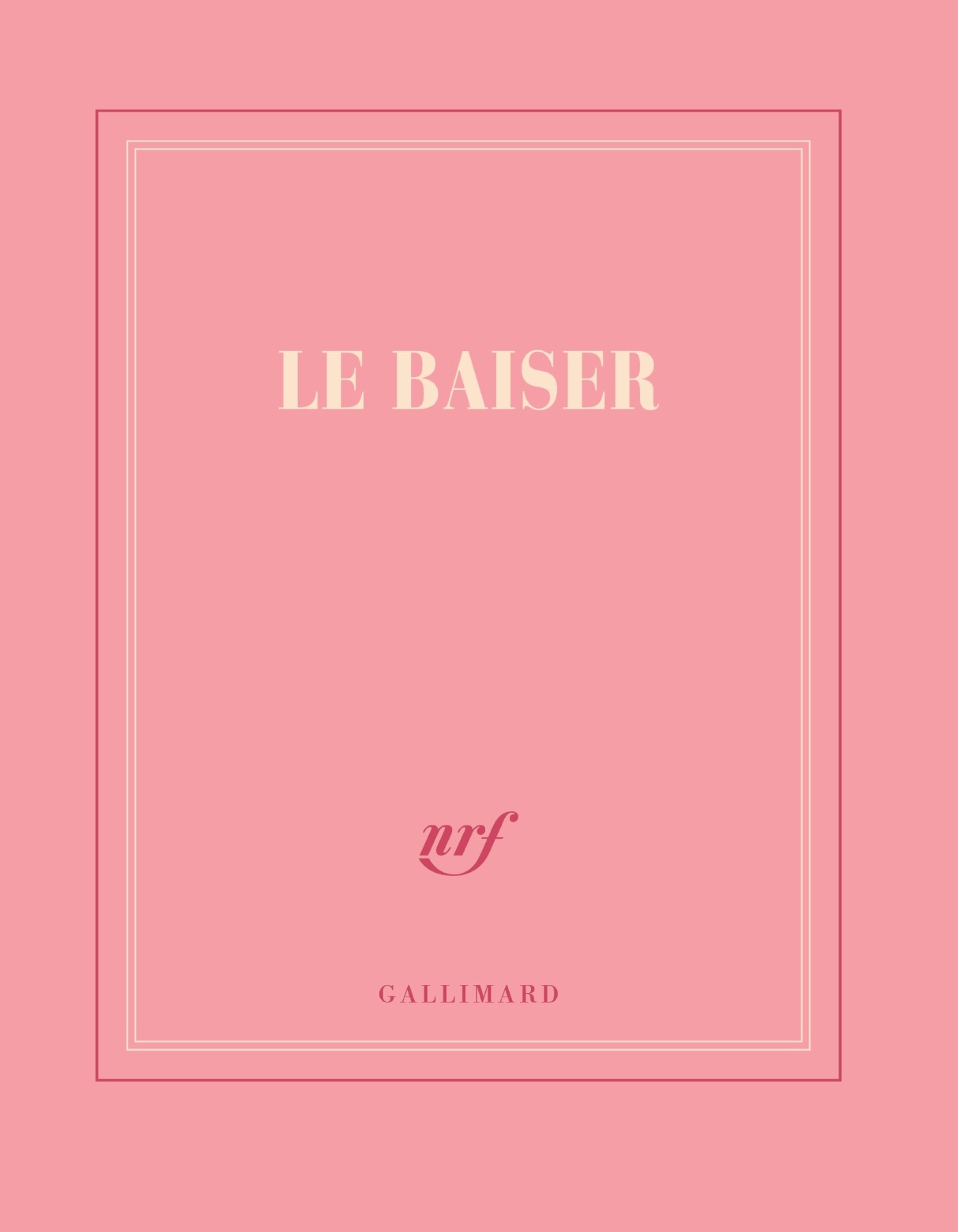 GALLIMARD Carnet carré couleur - Le baiser