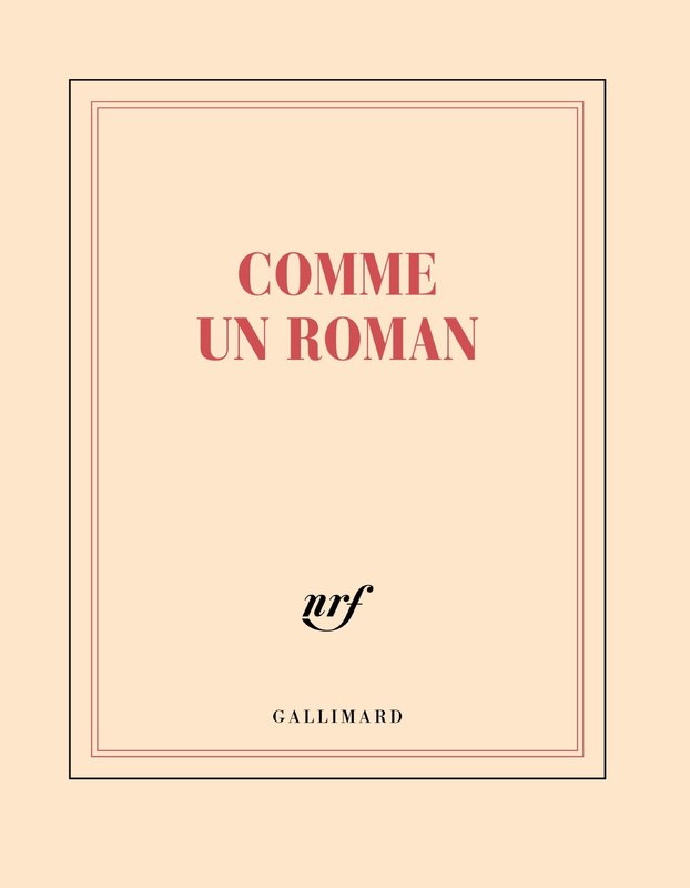 GALLIMARD Carnet Carre Ligne "Comme Un Roman