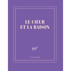 GALLIMARD Carnet carré couleur - Le cœur et la raison