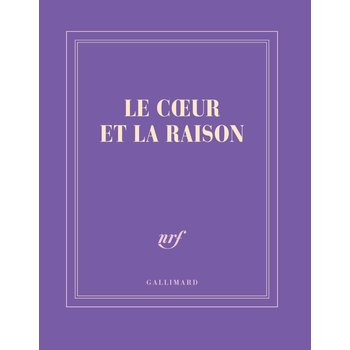 GALLIMARD Carnet carré couleur - Le cœur et la raison