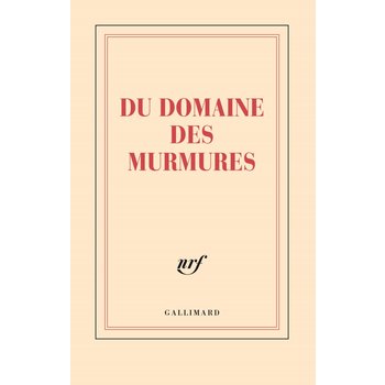 GALLIMARD Carnet Ligne "Du Domaine Des Murmures"