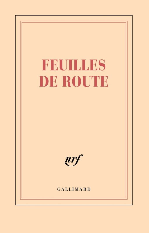 GALLIMARD Booklet Line "Feuilles De Route